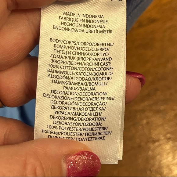 Polo Ralph Lauren Polo Pony Cotton Mesh Tee blue size large 14-16 - Picture 3 of 4